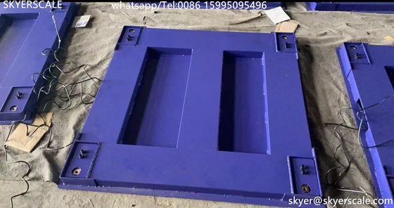 chất lượng  Zemic H8C Load Cell 1x1m 5Ton Heavy Duty Industrial Floor Scale With Carbon Steel Platform nhà máy