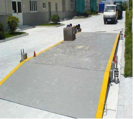Vật liệu Q235 Di chuyển 3 × 8m 50t Cân xe tải Cân