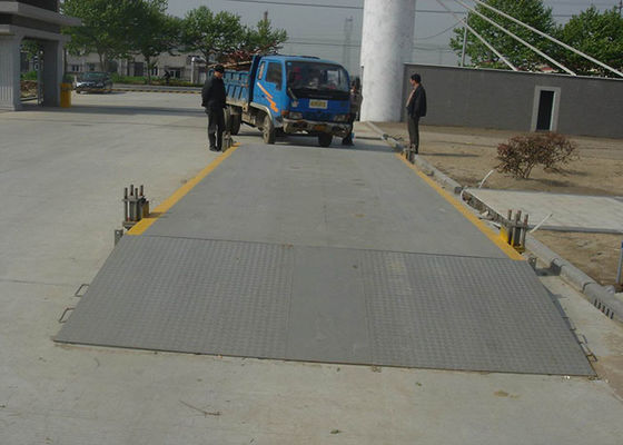 Vật liệu Q235 Di chuyển 3 × 8m 50t Cân xe tải Cân