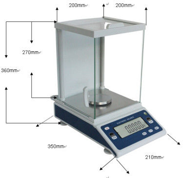 Cân bằng kỹ thuật số 0,0001g 200g cho phòng thí nghiệm