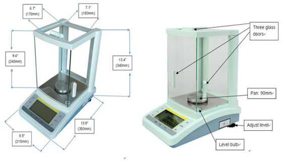 220g Lab Single Pan Cân điện tử Quy mô 0,0001g Độ chính xác