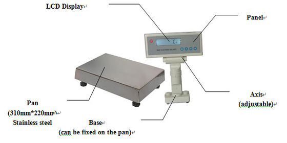 Cân bằng điện tử chính xác 0,1g với màn hình LCD