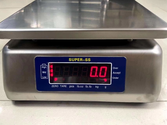 30kg Super ss Điện tử kỹ thuật số chống nước IP68 Scale trọng lượng Thép không gỉ Scale bàn cân số