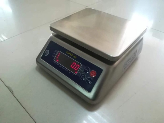 Đường cân điện tử kỹ thuật số chống nước Đường cân kỹ thuật số bàn cân ghế dự bị thép không gỉ Super-ss 15kg