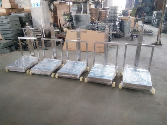 Cân di chuyển 60 × 80cm 500kg Băng ghế cân có bánh xe