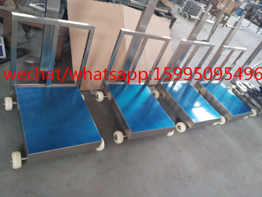 Cân di chuyển 60 × 80cm 500kg Băng ghế cân có bánh xe