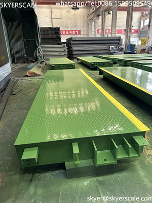 80 tấn 3x18m Đường cân cầu ngang xe Đường đo trọng lượng chính xác Giải pháp