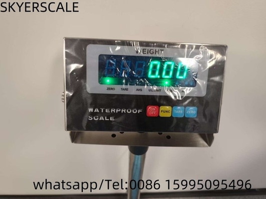 40x50cm 150kg Đường cân nền tảng thép không gỉ với chỉ số chống nước LED xanh