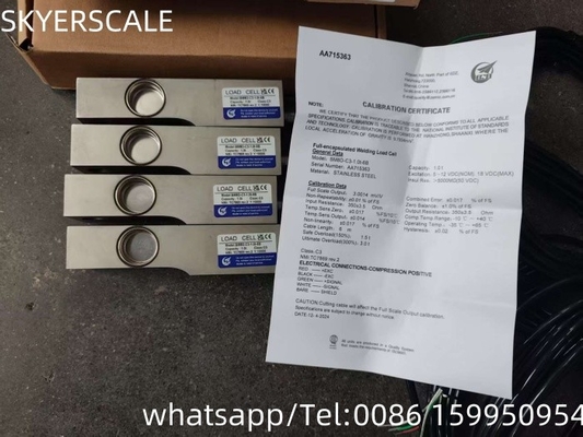 ZEMIC BM8D Đường cắt thép thép không gỉ pin chịu nước 1000kg Đường cân nền tảng Scale Load Cell Weighing Sensor