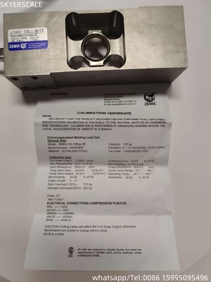 ZEMIC thép không gỉ BM6G Load Cell Single Point Sensor OIML Force Transducer cho cân electronic