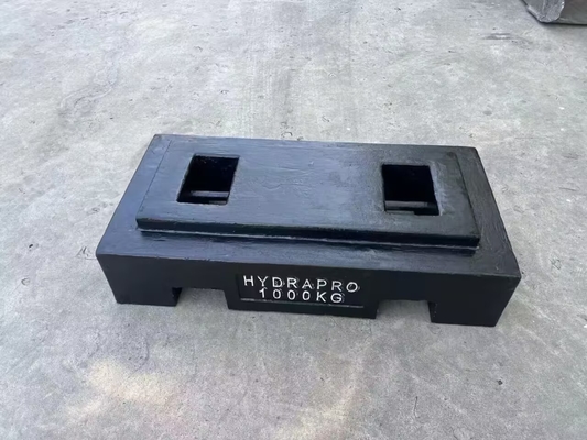 1000kg Trọng lượng thử nghiệm Đồng trọng lượng sắt đúc Đàn trọng thử nghiệm cho cần cẩu