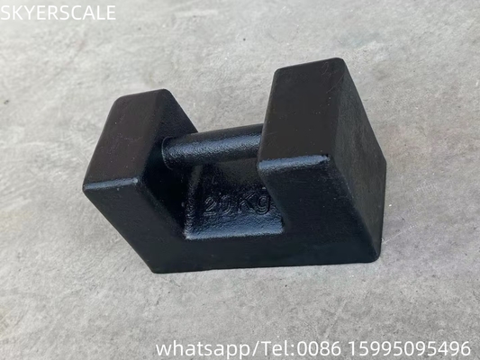 Trọng lượng thử nghiệm 20kg có thể xếp chồng lên nhau M1 Trọng lượng hiệu chuẩn sắt đúc 20kg cho cần cẩu