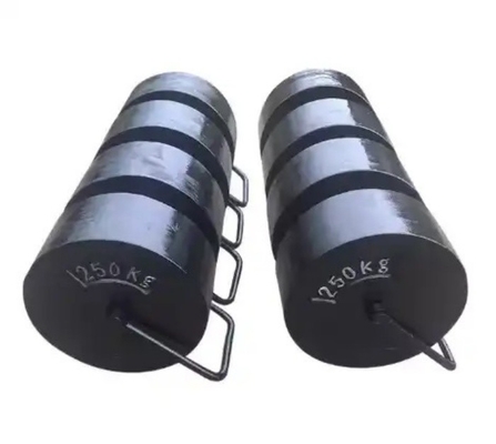 OIML tiêu chuẩn đắp chồng 250kg M1 trọng lượng thử nghiệm sắt đúc cân hiệu cho cần cẩu