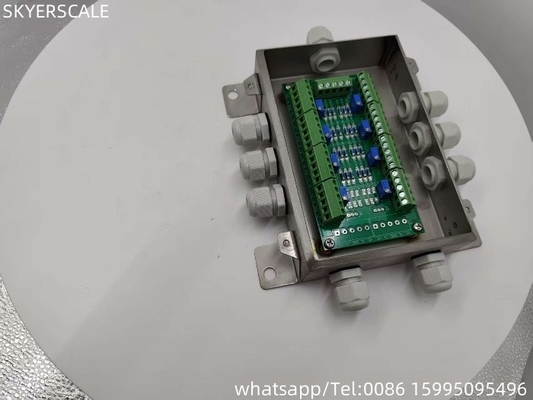 Thép không gỉ 8 đường điều chỉnh tín hiệu tổng hộp kết nối 8pcs Load Cell cho cân xe tải