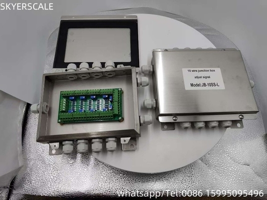 Không thấm nước lớp IP67 thép không gỉ hộp kết nối 10 dây cho cây cân