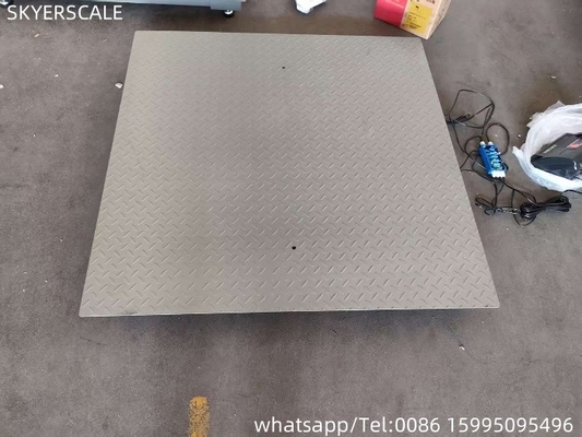 0.9x1.5m 2t Platform Scale Carbon Steel Electronic Weighing Scales Digital Floor Scale Công nghiệp