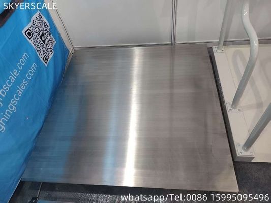 Công suất nặng Điện tử 304 Full Stainless Steel Platform Floor Scale 1.2x1.2m 3 Ton