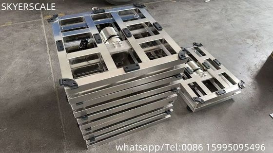304 thép không gỉ Độ chính xác cao 450 * 600mm phạm vi 300KG Đường cân điện tử