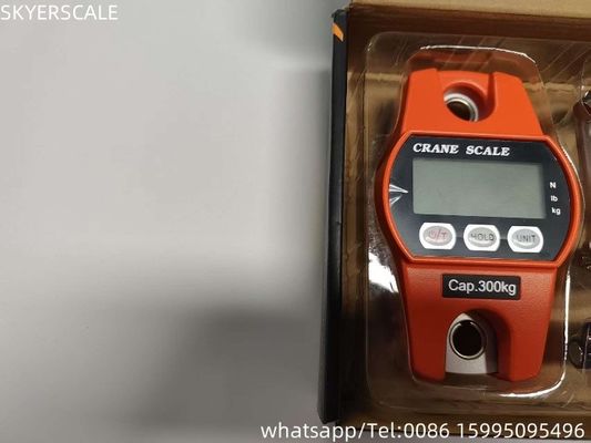300kg Thép điện Đường cân cần cẩu điện tử Đường cân treo kỹ thuật số 3 * AA pin khô pin