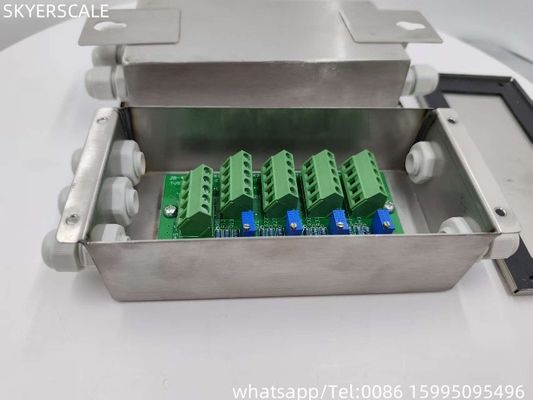 4 kênh IP67 chống nước Chuyển đổi điện 4 đường thép không gỉ Load Cell Junction Box cho cân