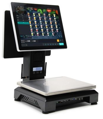 Màn hình cảm ứng LCD 15,1 inch Máy tính thu ngân có chức năng cân