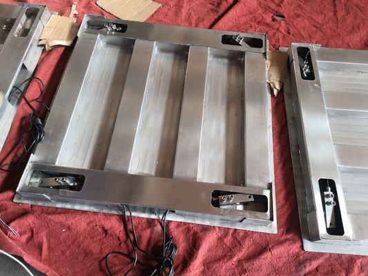 1,5x2m 3T Điện tử nền tảng thép không gỉ chải