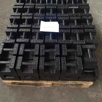 Trọng lượng gang 20kg có thể xếp chồng lên nhau tiêu chuẩn OIML cho trọng lượng khối cầu trục